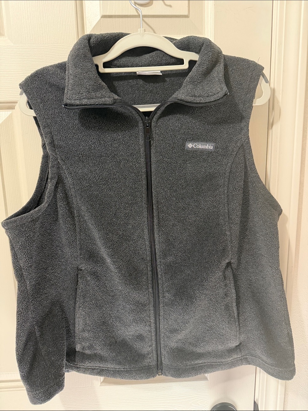 Columbia Charcoal Fleece Vest - Zip Front